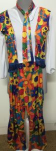 Kids Costumes to Hire - Hippy Flower CHILD - top, pants, headband - 3pce